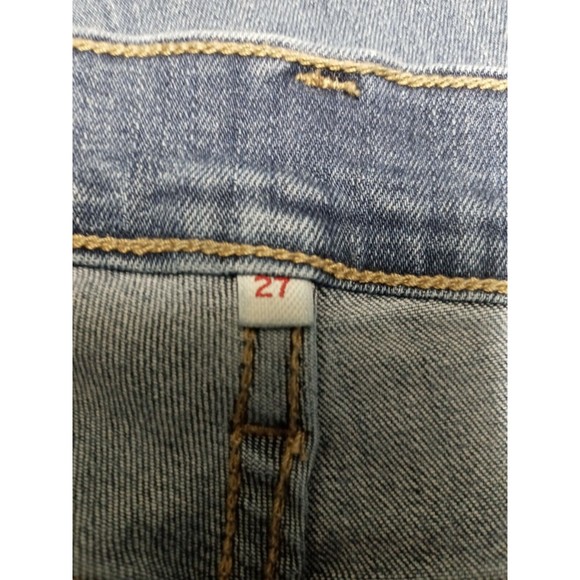 Levi's Capri Jeans Size 27 Cuffed Levis Stretch Capris Inseam 21.5" Red Tab - Picture 12 of 12